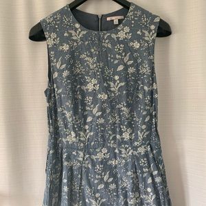 Gap spring/summer blue floral dress - size 4 TALL